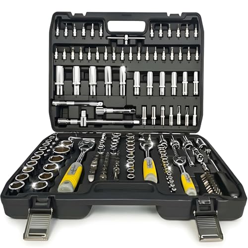 CUBEWAY Coffret 172 Pièces Cliquet et Douilles 1/2