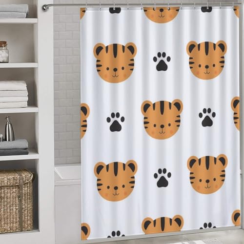 Rideau de douche polyester anti-moisissure 168x183cm