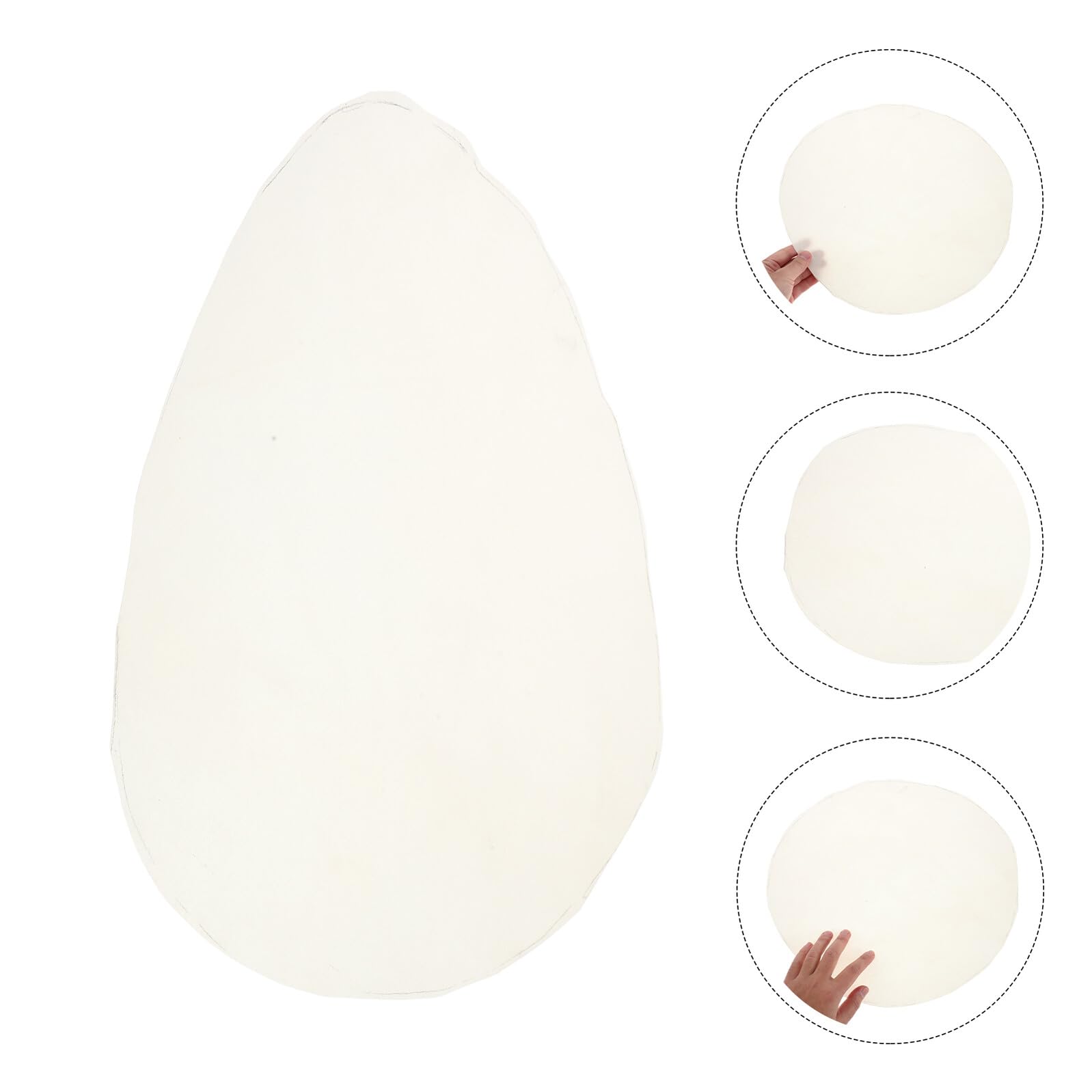 SUPVOX Peau de Tambour Ronde en Peau de Chèvre Naturelle 55 CM pour Djembé et Tambour Africain Accessoire Percussion Beige pour Studio et Scène