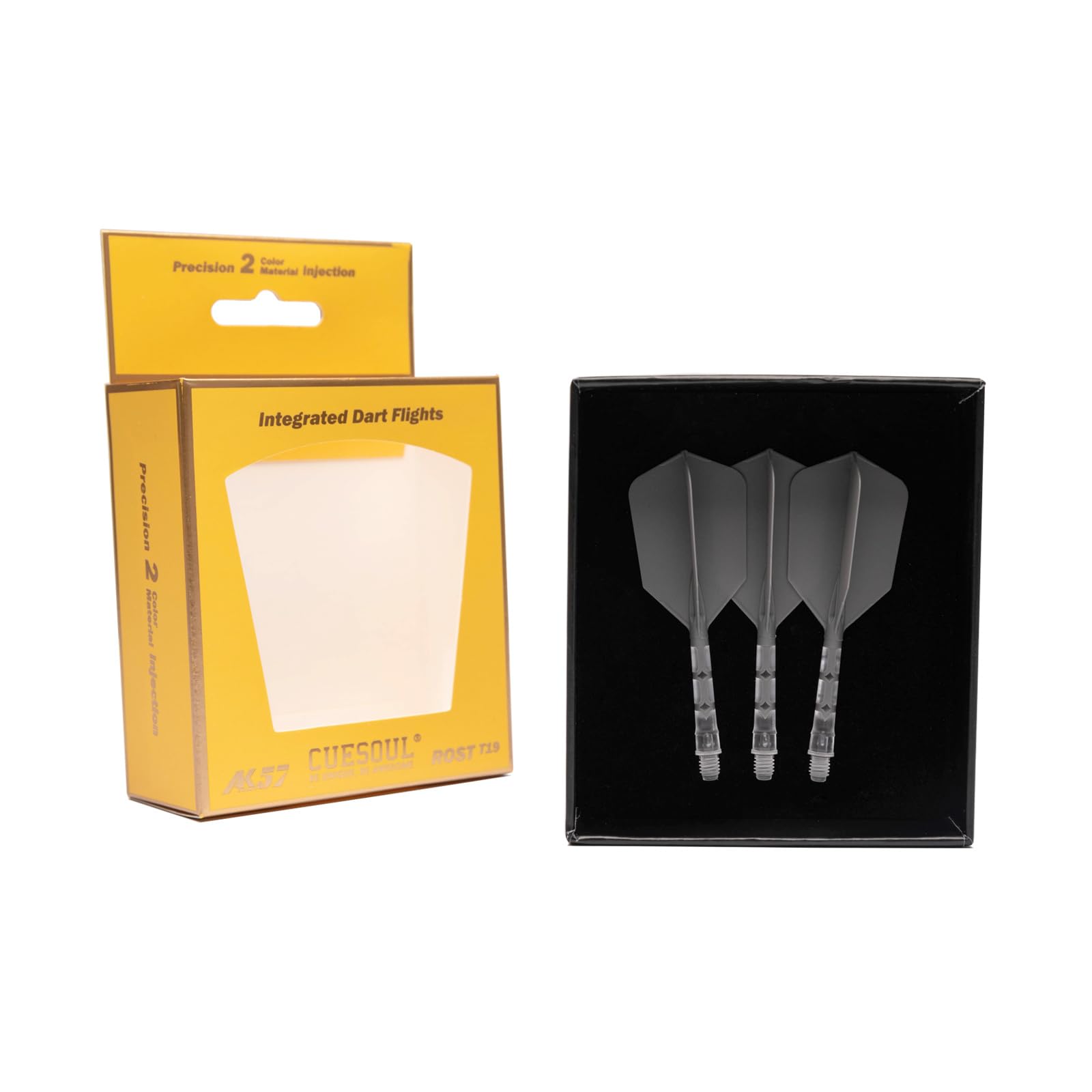 CUESOUL ROST T19 Integrated Dart Shaft and Flight Slim Shape,Set of 3