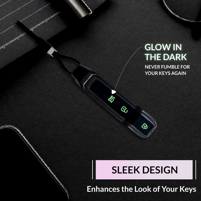 Image of NEODRIFT 'KeyShield' Car Key Cover Only Kia Sonet (Shape 2, 03 Buttons) (Durable, Stylish, and 360 Protection)