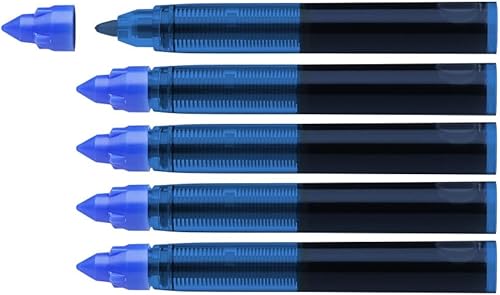 Miniatura 2 de Schneider One Change Rollerball - Cartuchos de repuesto de 0.024 in, tinta azul, caja de 5 cartuchos de repuesto (185403)