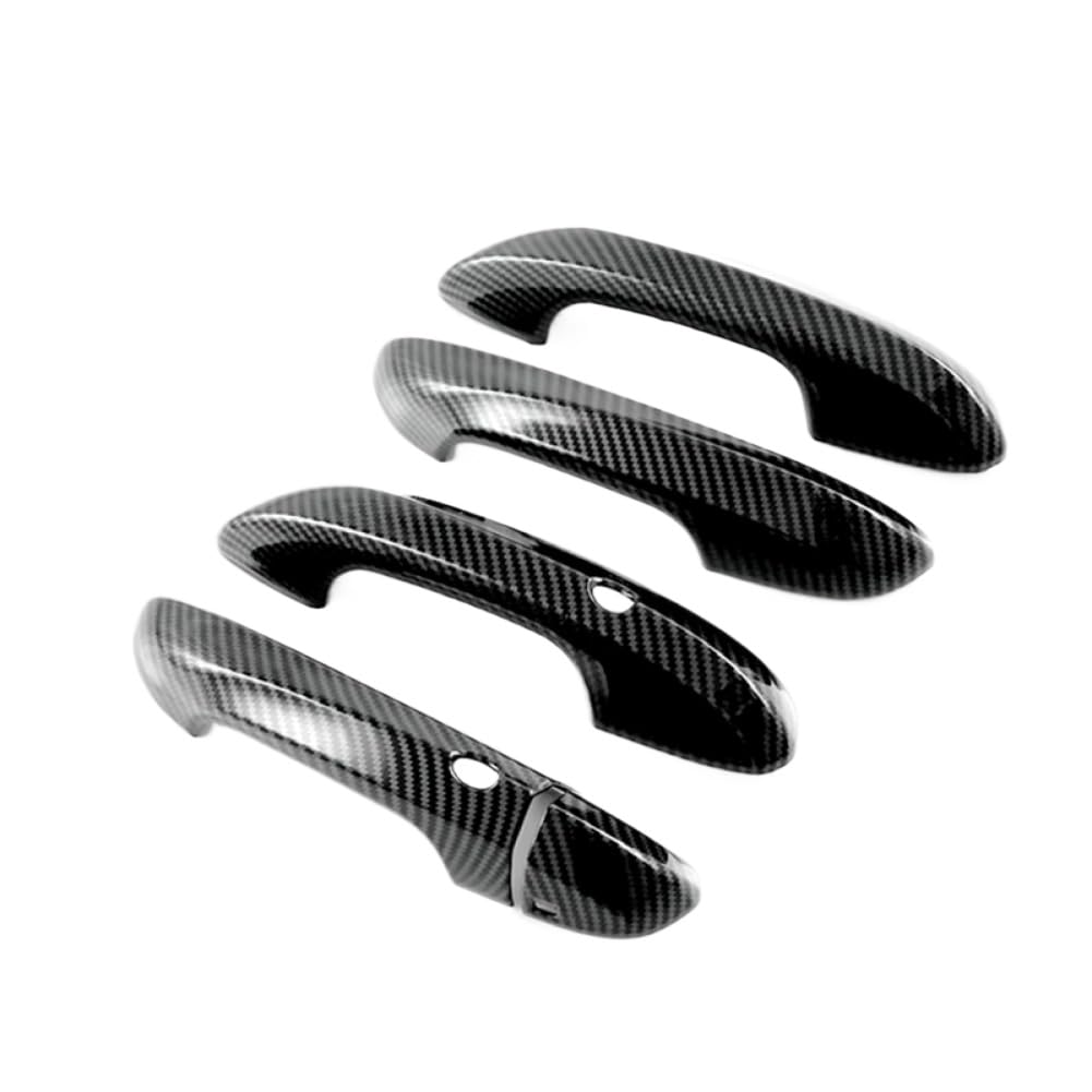 Yrzpeycem Onecolor Door Handle Cover Trim Compatible With Mg4 Ev Mulan 2023 Exterior Abs Carbon Fiber