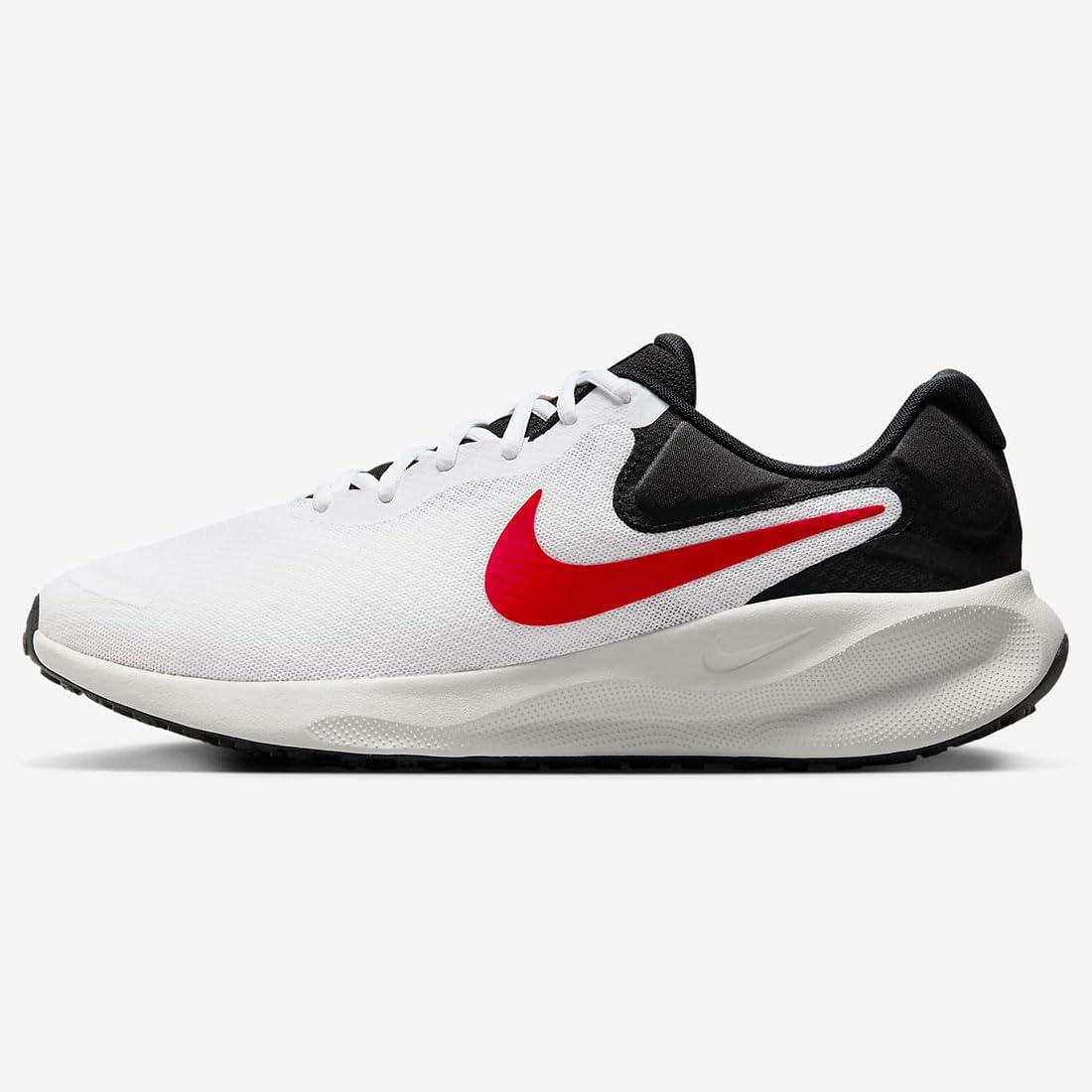 Кроссовки NIKE (Найк) Кроссовки Revolution 7 Revolution 7 Белые / черные / photon dust / Fire red FB2207-102 из Японии, обычная статья, фото 3