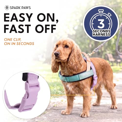 Image of Spark Paws No Pull Front Clip Dog Harness - Easy On, Padded and Lightweight
