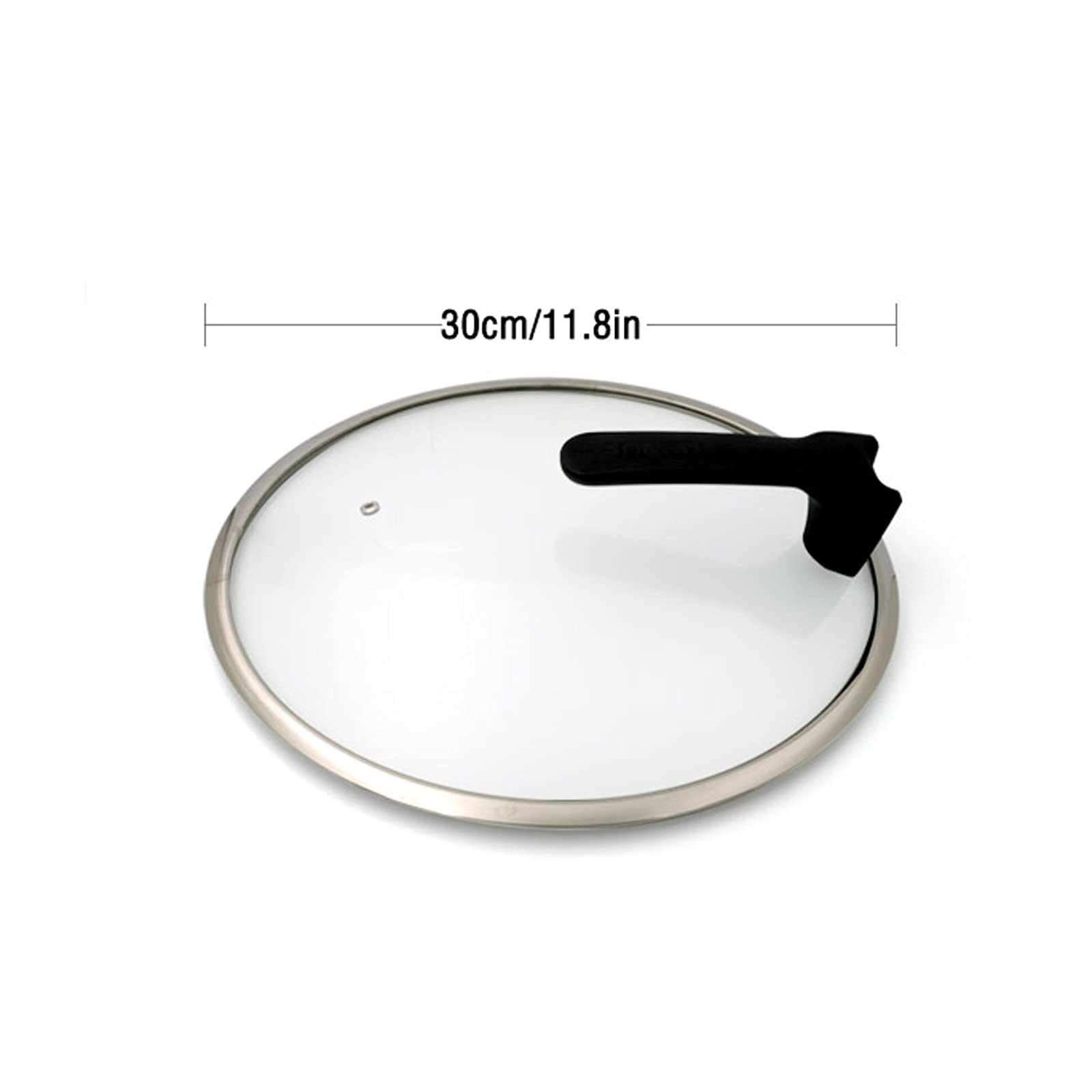 Tapas Universales Tapa universal con mango alto redondo acero inoxidable de acero inoxidable tapa de reemplazo de utensilios de cocina for macetas, sartenes y sartén Tapa Universal para Ollas(30CM)