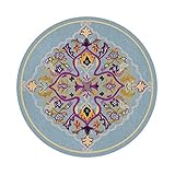 RUGS Teppiche Retro Runder Teppich Im Europäischen Stil Amerikanisches Wohnzimmer Schlafzimmer Teppich Verschleißfestes Rutschfestes Bunker Computerstuhlkissen,# 6,80 * 80Cm