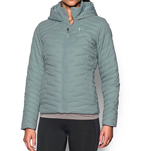 Under Armour Women's Reactor ColdGear Hooded Jacket (Medium) Opal Green