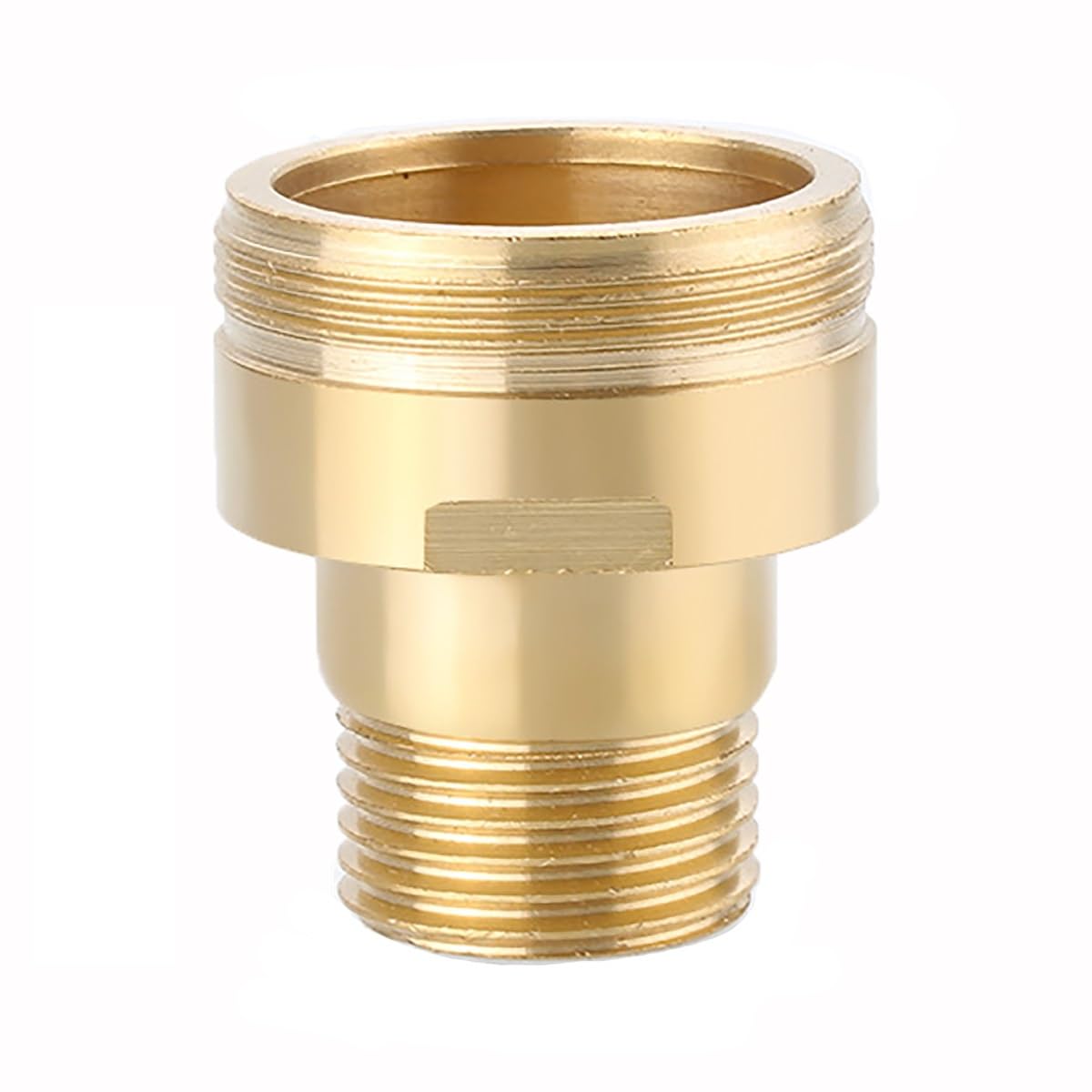 Faucet Adapter M16/M18/M20/M22/M24/M28/M32 External Thread to 4 Points G1/2 External Thread Coarse Thread Brass Faucet Filter Accessory Bathroom Garden Tap Adapter(M32-4 Points G1/2)