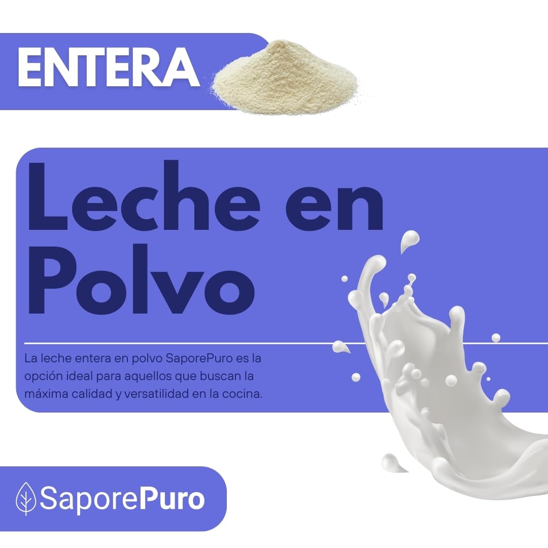 Saporepuro Leche en polvo entera 1 kg 26% grasa