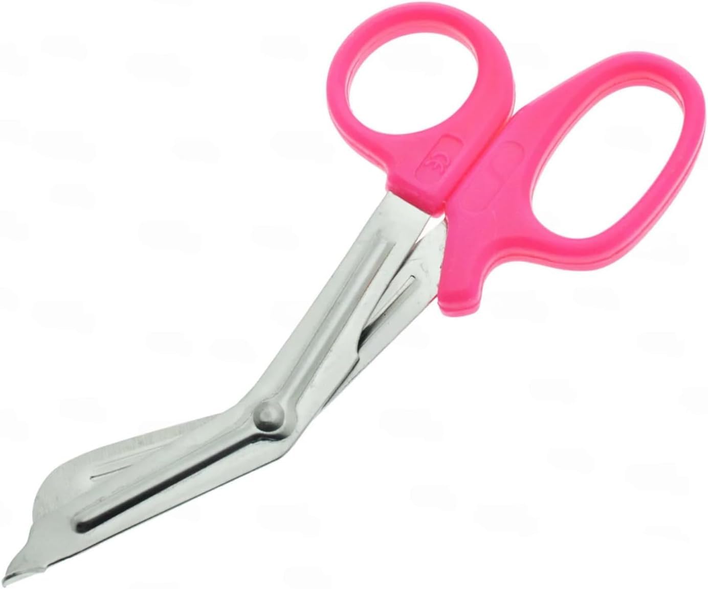 YNR Medical Scissors – Stainless Steel First Aid Scissors, Curved Paramedic with Serrated Blade, Trauma & Nurse Scissor for EMT, EMS, Vets, Nursing Use | (Pink) 7.5 Inches