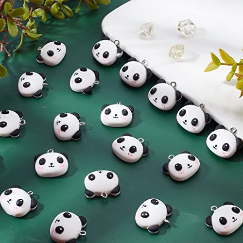 Charme panda 3D pour fabriquer facilement des boucles d'oreilles légères sans effort