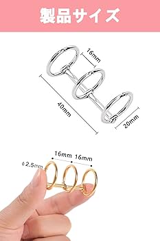 Amazon | YFFSFDC ルーズリーフバインダーリング 製本用とじ具