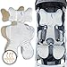 GOLDGE Universal Colchoneta Silla Colchonetas Transpirable para Silla de Paseo Asiento de Verano para Cochecitos y Sillas de Coche