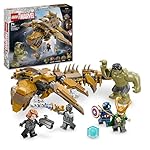 LEGO Marvel Vengadores vs. Leviatán Juguete de Superhéroes, Figura de Hulk y Minifiguras de Loki, Capitán América, Viuda Negra y Chitauri, Regalo para Niños y Niñas de 7 Años o Más 76290