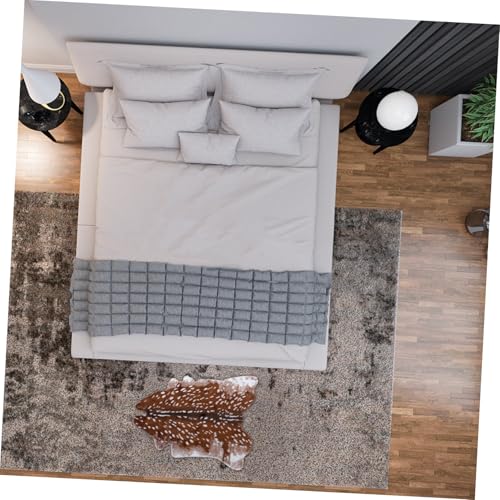 Tapis peluche épaisse antidérapant salon doux résistant eau sol - 8