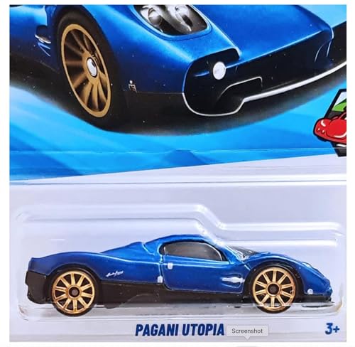 Image of hw Die-Cast 1:64 for Ages 3 and up (Pagani Utopia | Peak Pursuit | Blue)