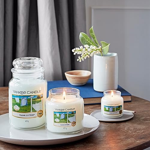 Yankee Candle Scented Candle, Clean Cotton Large Jar Candle, Long Burning Candles: up to 150 Hours, Scented Candles Gifts for Women - Image 7