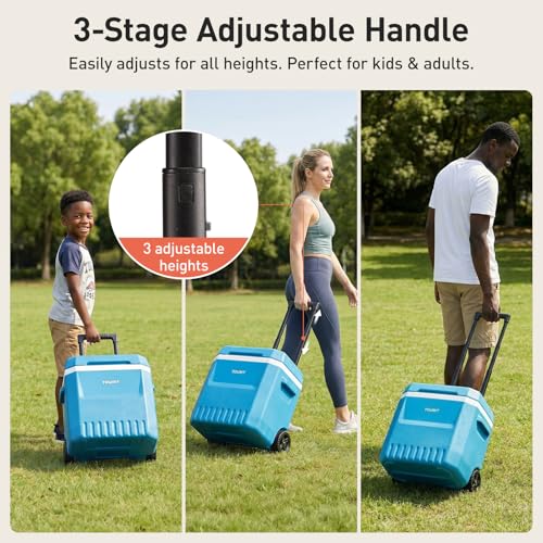TOURIT Small 20qt Rolling Cooler