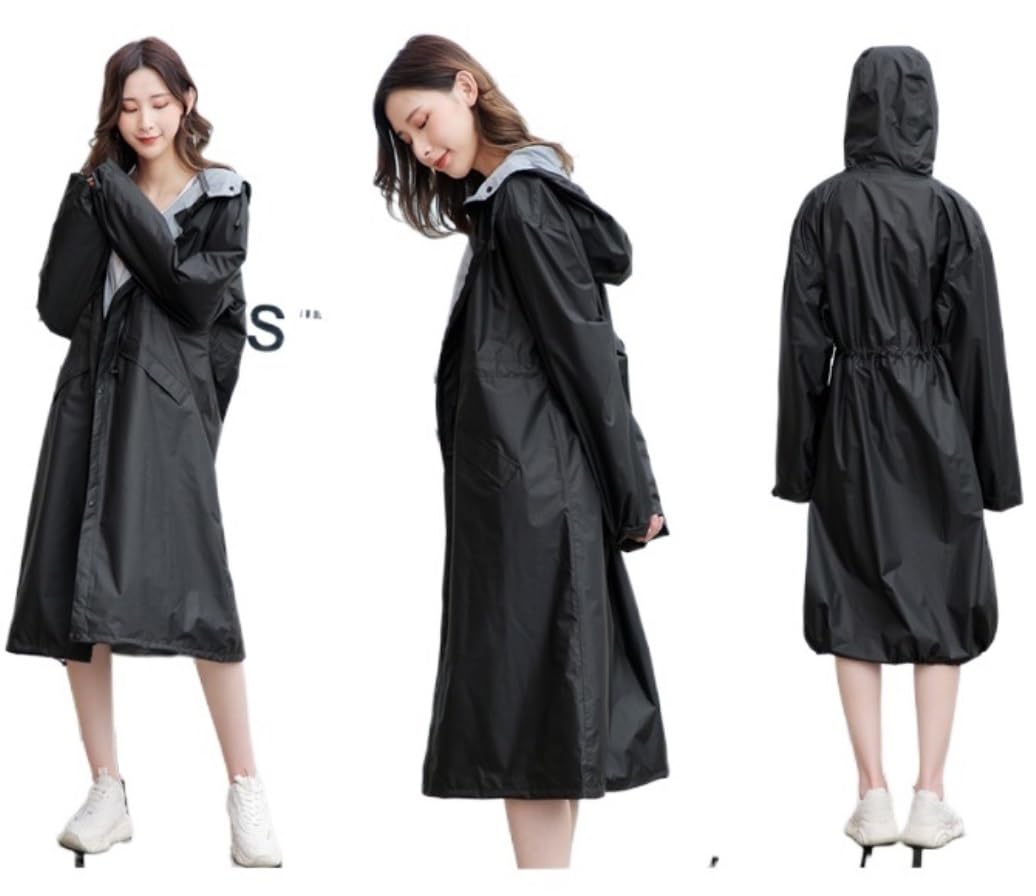 Impermeabile a Poncho Impermeabile Lungo da Donna Giacca da Esterno Poncho da Uomo Giacca Impermeabile da Donna Copripioggia