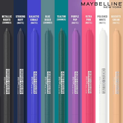 Image of Maybelline New York Tattoo Liner Gel Pencil, Sharpenable Eyeliner | Waterproof Eyeliner, 36H Wear, Matte finish, 1.2g