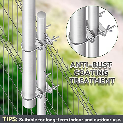 Eightwood Double Antenna Mast Clamp Heavy Duty Pole to Pole Mounting Kit V Jaw Block (2 Set) U-Bolt Mounting Hardware for TV CB Ham Antenna Fishing Rods arasols Flags - Image 4