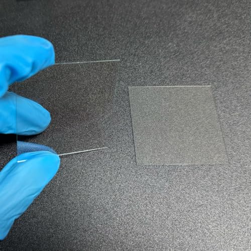 Image of ITO (Indium tin Oxide)Coated Conductive Glass Slides 50x50mm Resistance 7 ohm /sq (8 Pcs)