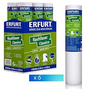 Erfurt Rauhfaser Classico Tapete 6 Rollen