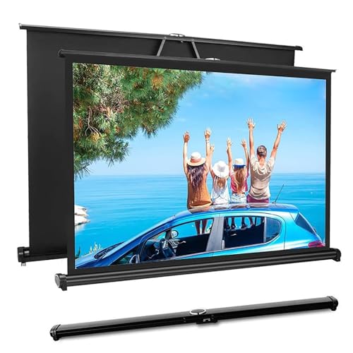 Pantalla de proyección retráctil 40-50 pulg 4:3 para interior y exterior miniatura 1