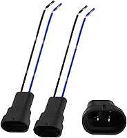 Vista 8 de iBrightstar Nylon 9005 9006 9012 9145 H10 Adaptador Hembra Arnés de Cableado Conectores Alambre para Faros Luces Antiniebla