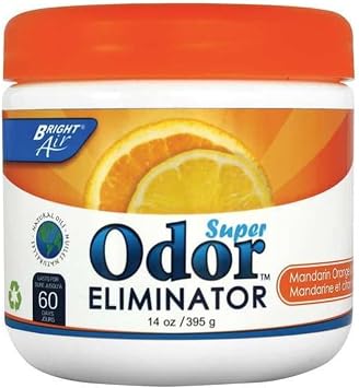 BRIGHT Air BRI 900013 14oz Super Odor Eliminator, Mandarin Orange And Fresh Lemon 6/Carton