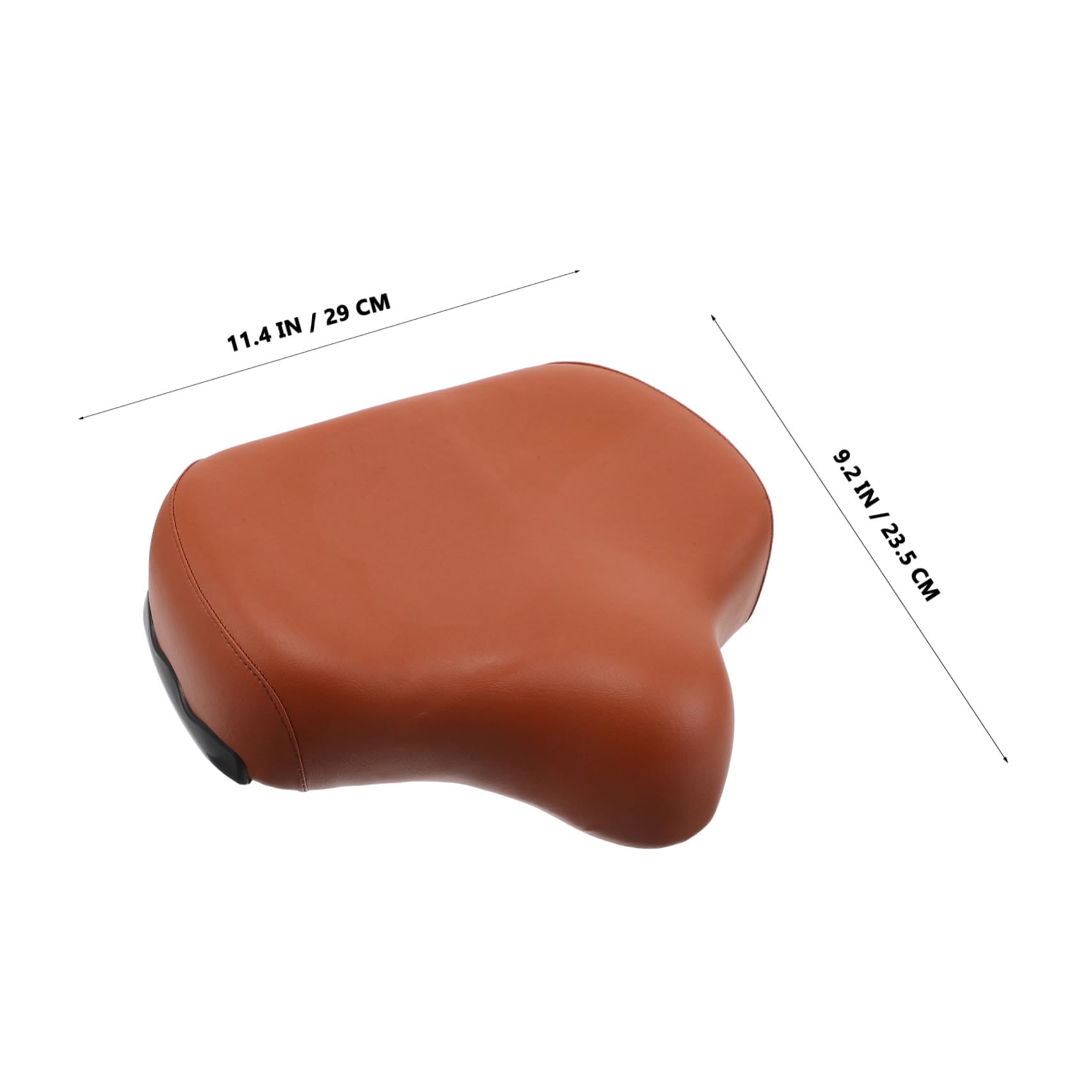 Mikinona Sella per Cyclette Marrone in Pu con Imbottitura in Spugna | Ricambio per Bici Fitness Indoor, Struttura Robusta, Accessorio per Allenamento Domestico
