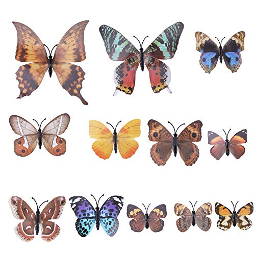 AWAYTR Realistic Printed Butterfly Hair Clip 12Pcs Fairy Hair Clips Set Hair Accessories for Girls Women (Natural Color) AWAYTR Realistic Printed Butterfly Hair Clip 12Pcs Fairy Hair Clips Set Hair Accessories for Girls Women (Natural Color)