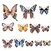 AWAYTR Realistic Resin Butterfly Hair Clip 12Pcs Fairy Hair Clips Set Hair Accessories for Girls Women (Natural Color)