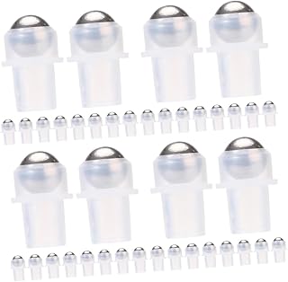 40pcs Roller Inserts for Perfume Bottles Smooth Rolling Pe Plastic Replacement Leak Design for Easy Application of Essential Oils and Fragrances