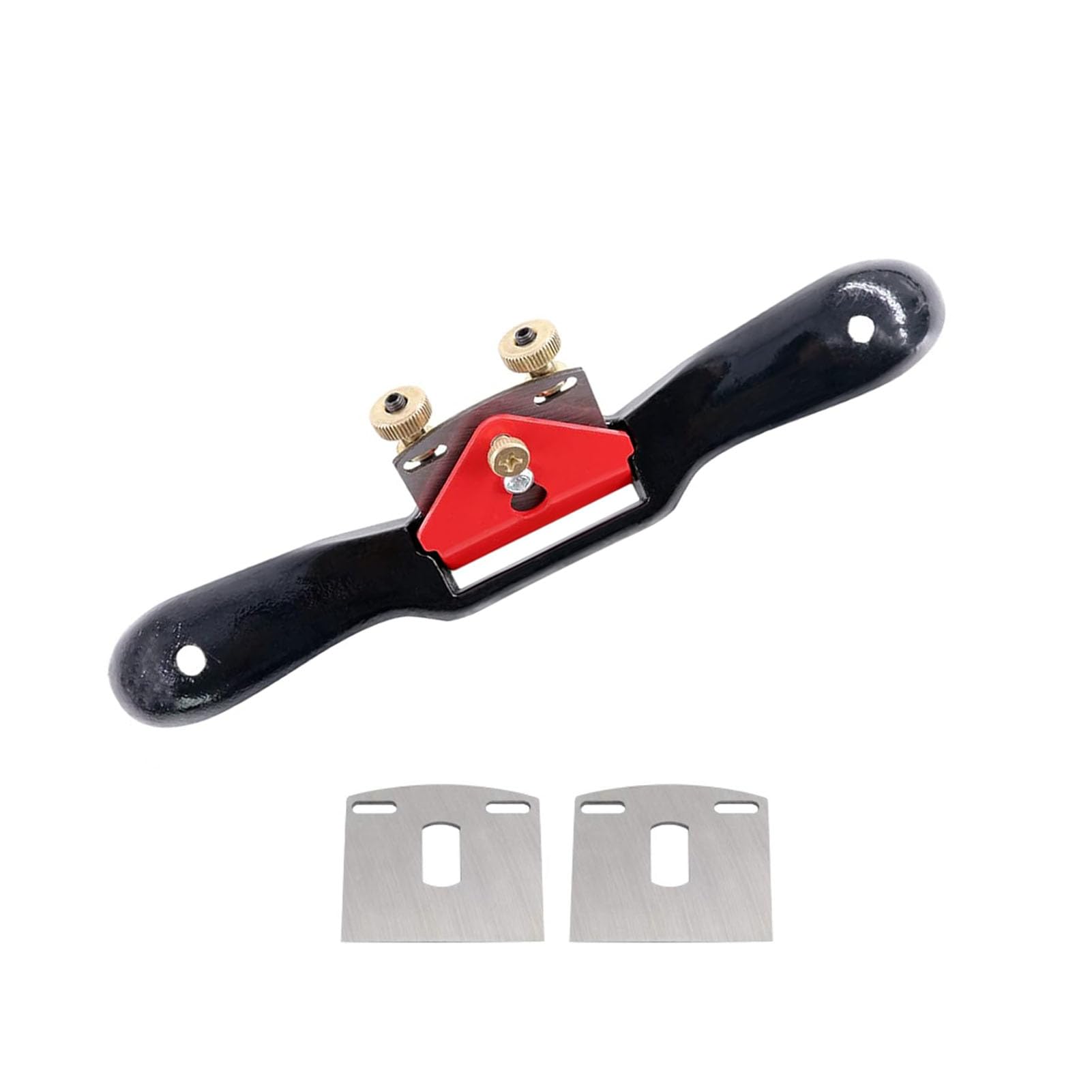 View 1 of 10" Adjustable Spokeshave with 2 Blades – Woodworking Hand Tool for Planing, Trimming, Carving, and Deburring