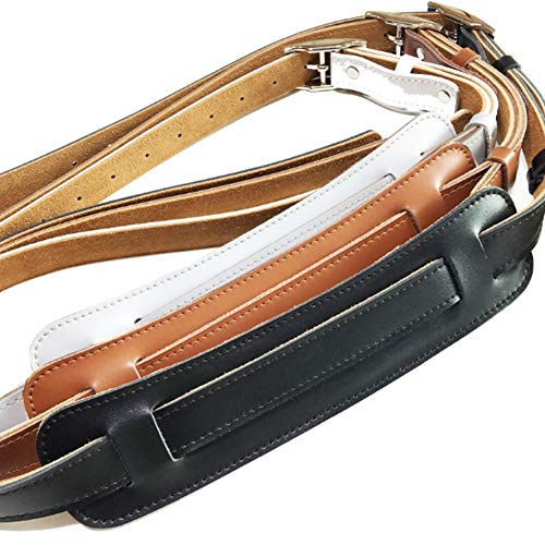 NONDK Cuir Durable et Boucle en MéTal Sangle de Guitare éLectrique Ceinture éPaulièRe RéGlable Sangles de Guitare Vintage-Couleur Noire - Les Beatles, Paul McCartney, John Lennon, RIngo Starr, George Harrison NONDK Cuir Durable et Boucle en MéTal Sangle de Guitare éLectrique Ceinture éPaulièRe RéGlable Sangles de Guitare Vintage-Couleur Noire – Image 3