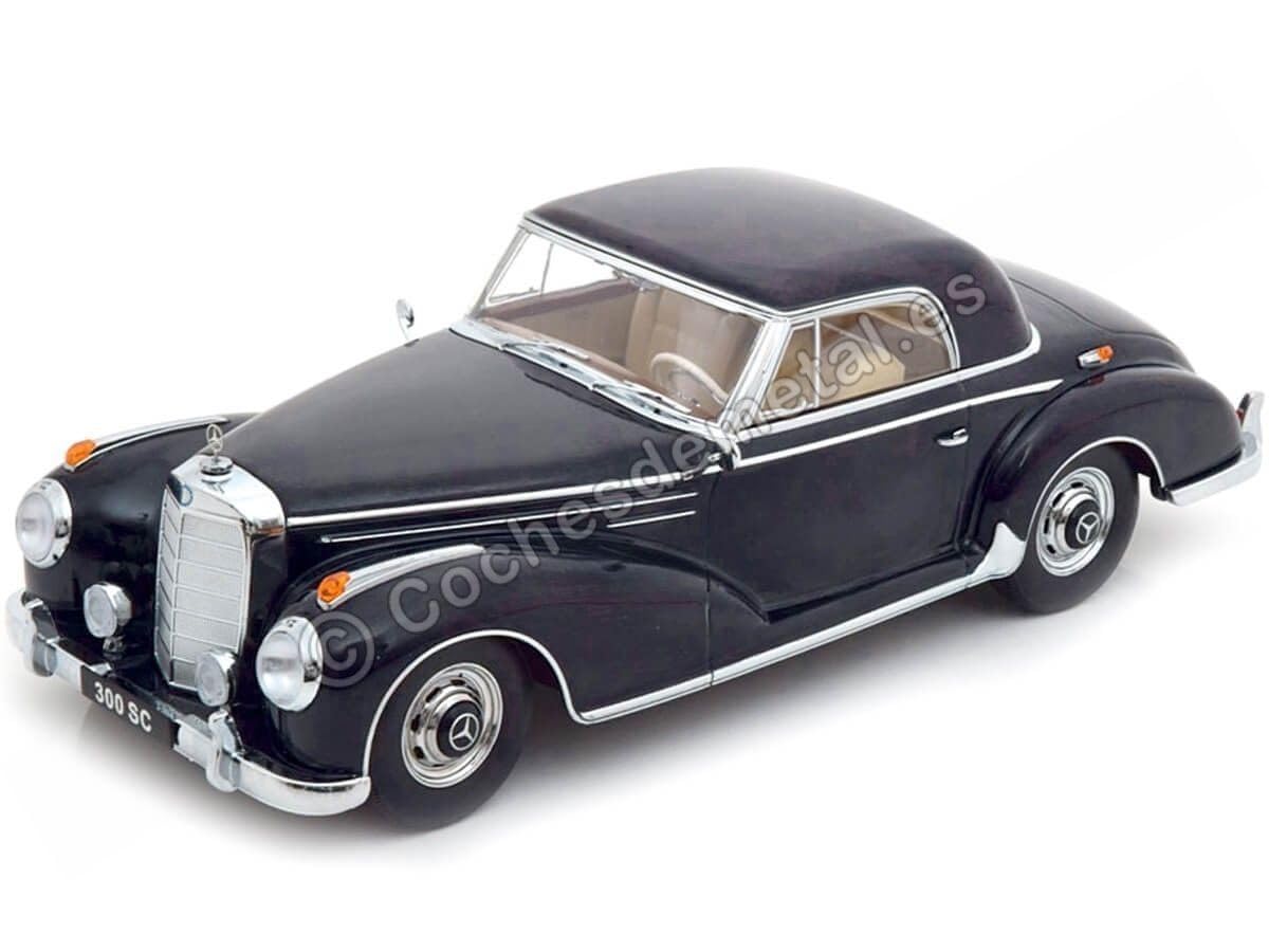KK Scale Mercedes 300 SE Coupe - Detailgetreue Miniatur Im Maßstab 1/18 Dark Blue 1955