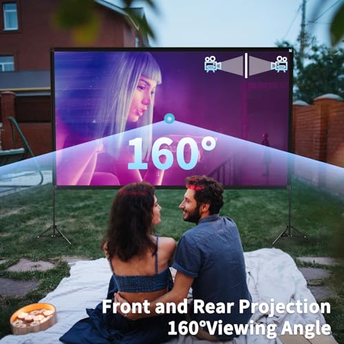 Écran de projection 120 pouces Screenmax avec support et toile pliable 4K HD - 2