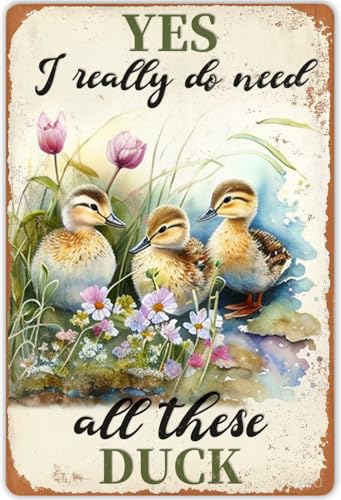 Duck Diamond Art Kits for Adults Beginners Yes I Really Do Need All These Ducks 5D Diamond Painting Kits, DIY Paint with Round Full Drill Gem Art for Home Wall Decor Gift 8x12 Inch