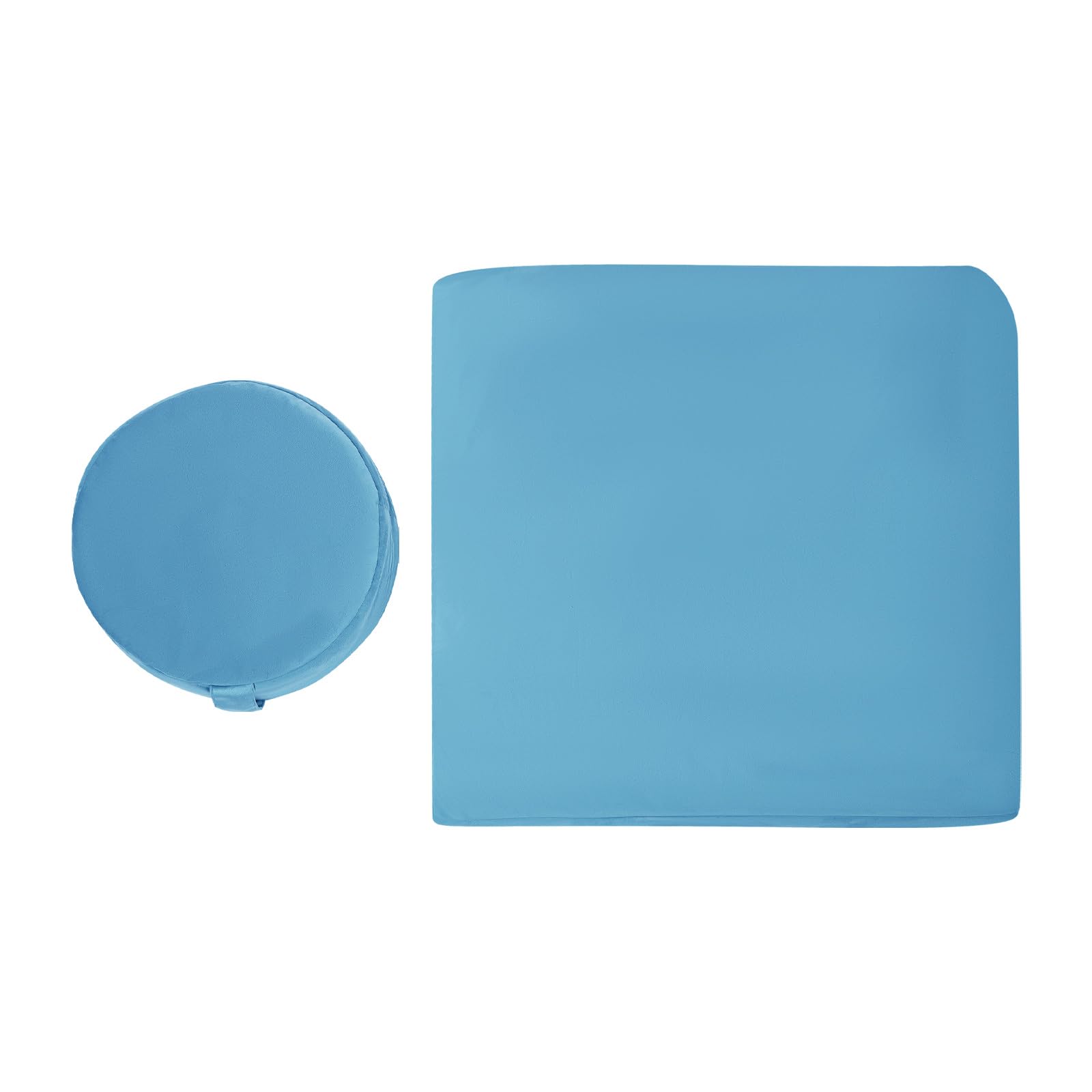 WooDerson Set di cuscini da meditazione, set di cuscini da meditazione, quadrati, con cuscino rotondo, moderni, per camera da letto, soggiorno, sala yoga