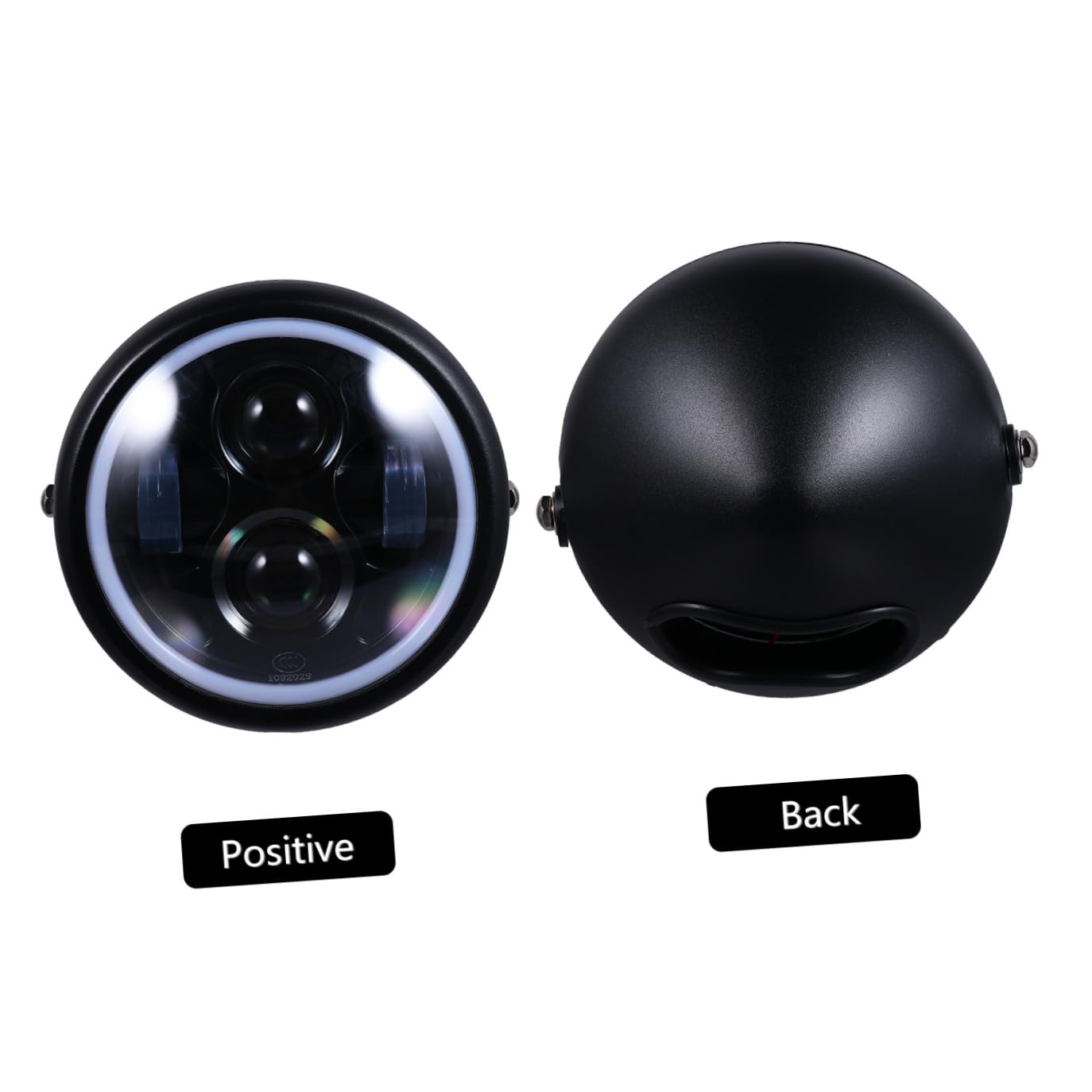 CALLARON Faro LED per Motocicletta Retro Vintage Proiettore a Led, Luce di Guida Notturna Resistente ad Ambienti Difficili, per Moto Cg125 Gn125, Luce da Lavoro Esterna ad Alta Durabilità