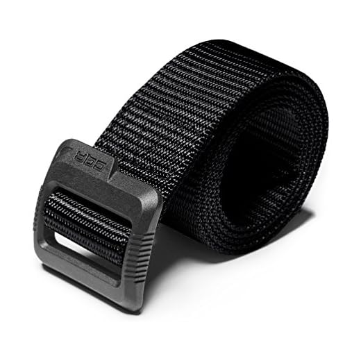 CQR Tactical Belt, Heavy Duty Belt, Military Style Nylon Webbing EDC Quick-Release Buckle, Plastic Flip Tab(mzt01) - Black, XL[w40-42]