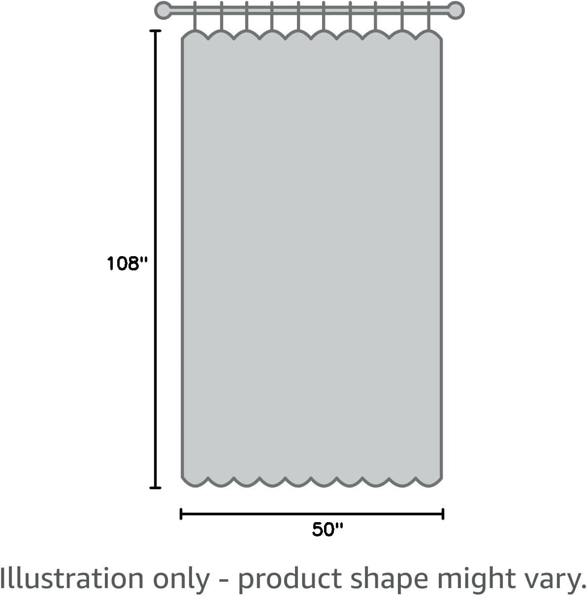 HPD Half Price Drapes Zasłony zaciemniające z teksturą lnu, sztuczny len, do sypialni, dł. 270 cm (1 panel), do salonu, dekoracja domu, 127 x 270 cm (szer. x dł.), niebieskie (Story Blue)