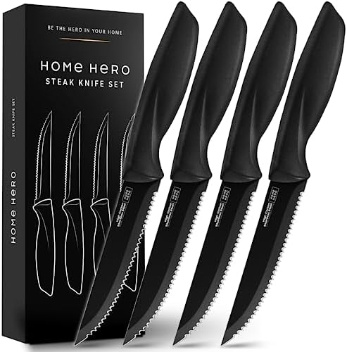 Home Hero Ultra-Sharp Stainless Steel Kitchen Knife Set - Chef Knives ...