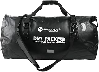 80L オートバイ ドライバッグ テール ラゲッジバッグ PVC ダッフル オートバイ キャンプ ボート 釣り カヤック用 (50L)
