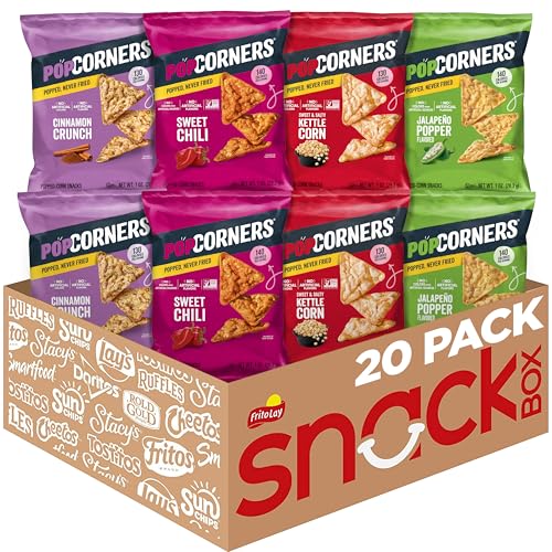 PopCorners Popped Corn Snacks, Sweet Heat Variety Pack, Gluten Free, 1 Oz (Pack of 20)