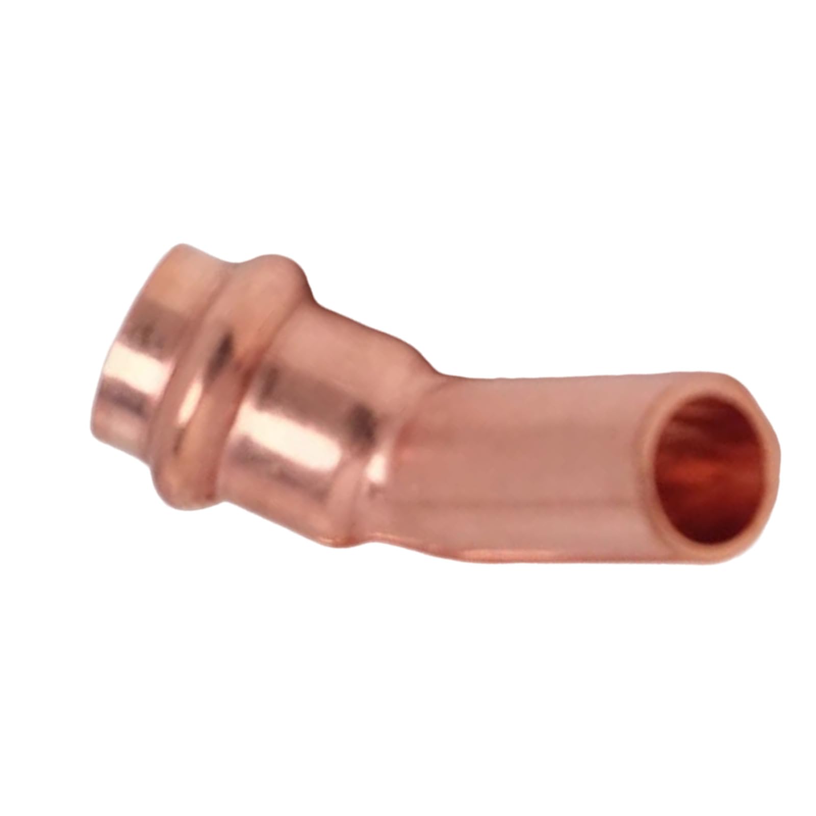 Elnwnnkc 1/2" 45 Degree V Shape Copper Elbow Water Heating Fittings Joint For Efficient Plumbing Connection Water Heating Fittings Joint