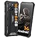 OUKITEL G2 Outdoor Handy Ohne Vertrag, Android 14 Octa-Core günstig Smartphone, 6300mAh Akku, 6" HD+ Display, 16GB+64GB Smartphone 4G, IP68 Wasserdicht, 5+13MP Kamera, Dual SIM, OTG-Schwarz