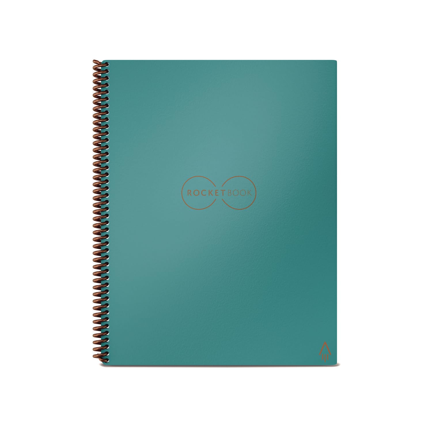 Rocketbook Lined Cahier de Note Effacable - Réutilisable Bloc Note Numerique, Notebook A5 Sarcelle, Carnet Spirale de Notes Ligné, Stylo Effacables Pilot Frixion Inclus, Gadget Insolite Utile